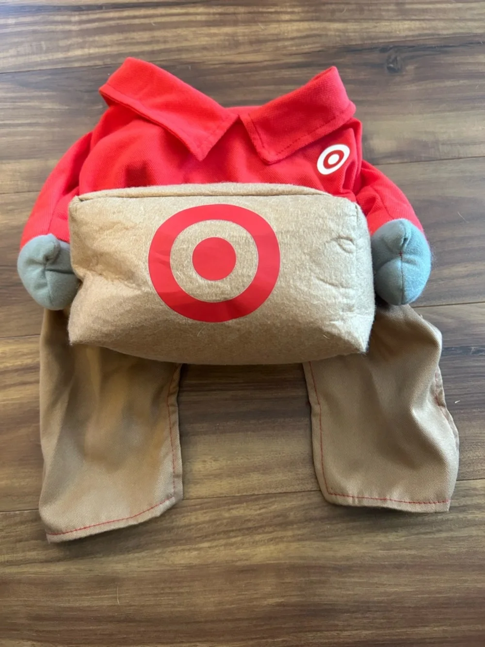 Target Red Delivery Dog Costume with Package Prop